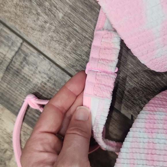 VICTORIA’S SECRET PINK CRINKLE PUSH-UP BIKINI TOP Medium - Picture 8 of 9